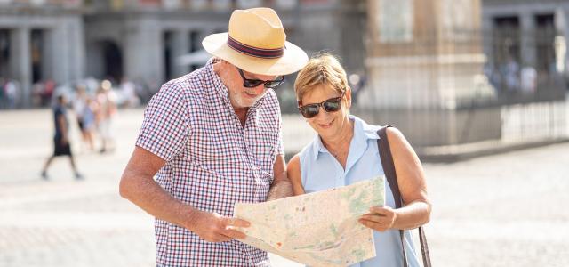 Retired Couple on a Vacation